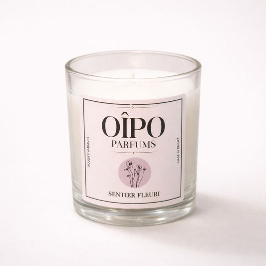 Bougie d'ambiance Sentier Fleuri